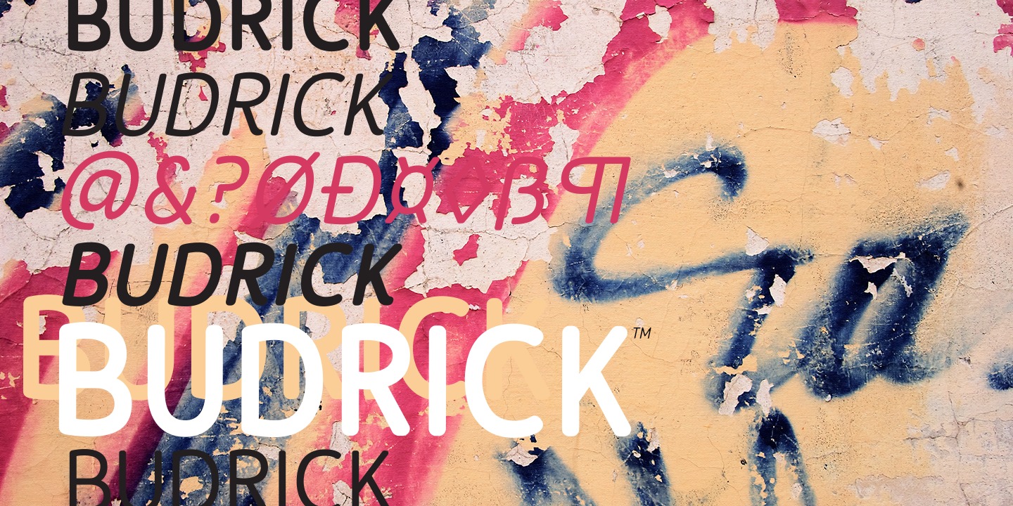 Budrick BB Bold Italic Font preview